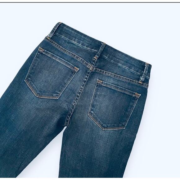NWT FRAME Denim Le Crop Mini Bootcut Jeans Sz 24 Dark Blue Atlas 26 x 27.5" - Picture 8 of 13